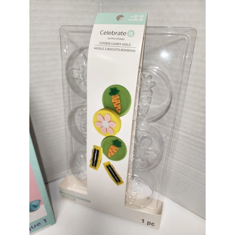 14 pcs Easter Lot‎ #5 Crafts Cookie Cutter candy mold decorative eggs egg dye